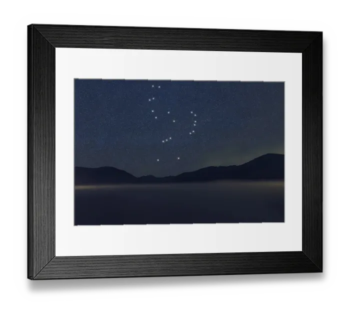Framed Print : Orion star constellation, Night sky