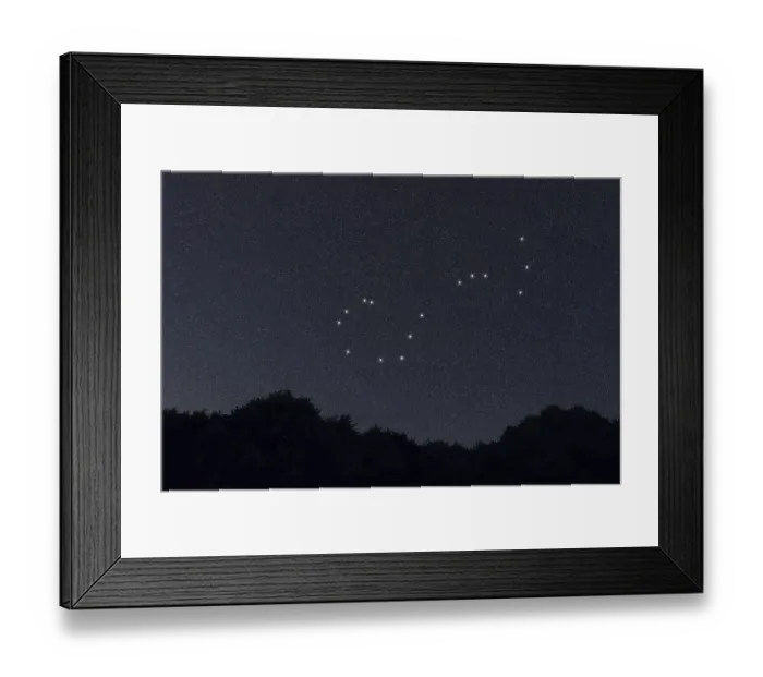 Framed Print : Scorpius star constellation, Night sky
