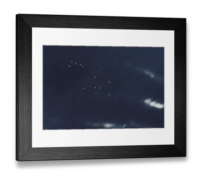 Framed Print : Puppis star constellation, Night sky