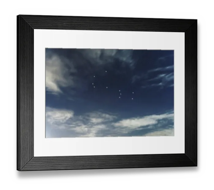 Framed Print : Piscis Austrinus star constellation