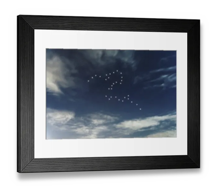 Framed Print : Eridanus star constellation, Night sky Framed Print : Eridanus star constellation, Night sky