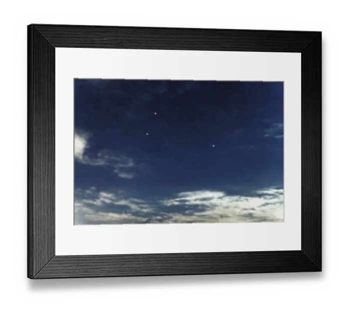 Framed Print : Triangulum star constellation, Night sky