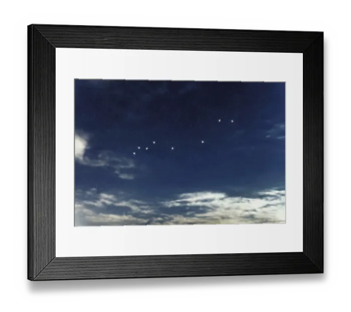 Framed Print : Lynx star constellation, Night sky