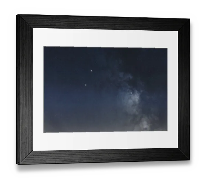 Framed Print : Triangulum star constellation, Night sky