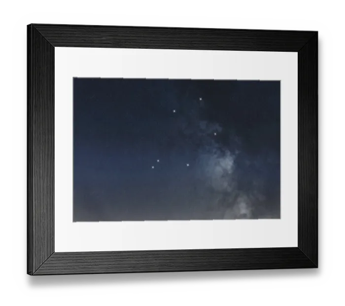 Framed Print : Libra star constellation, Night sky