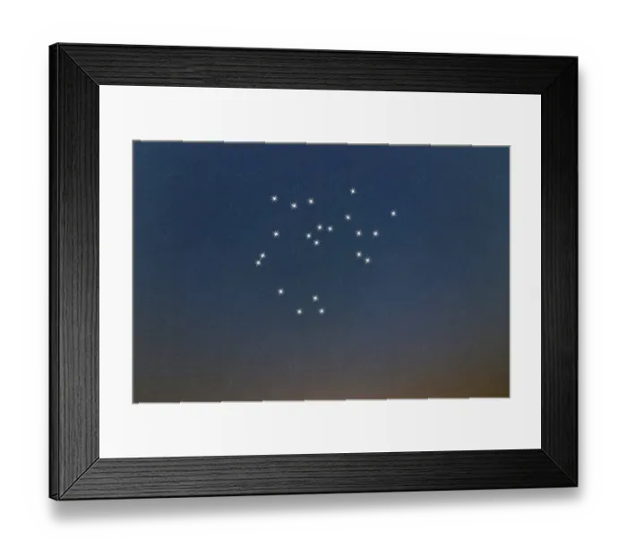 Framed Print : Sagittarius star constellation