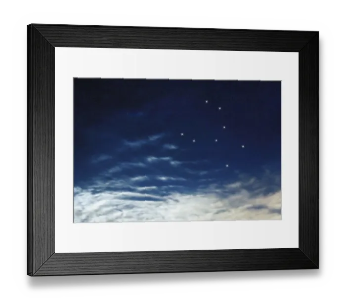Framed Print : Crater star constellation, Night sky Framed Print : Crater star constellation, Night sky