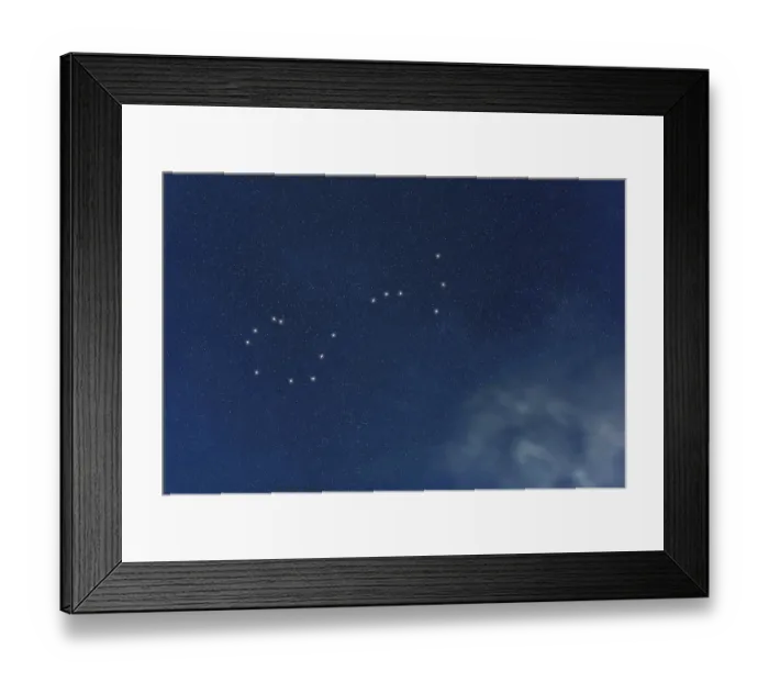 Framed Print : Scorpius star constellation, Night sky