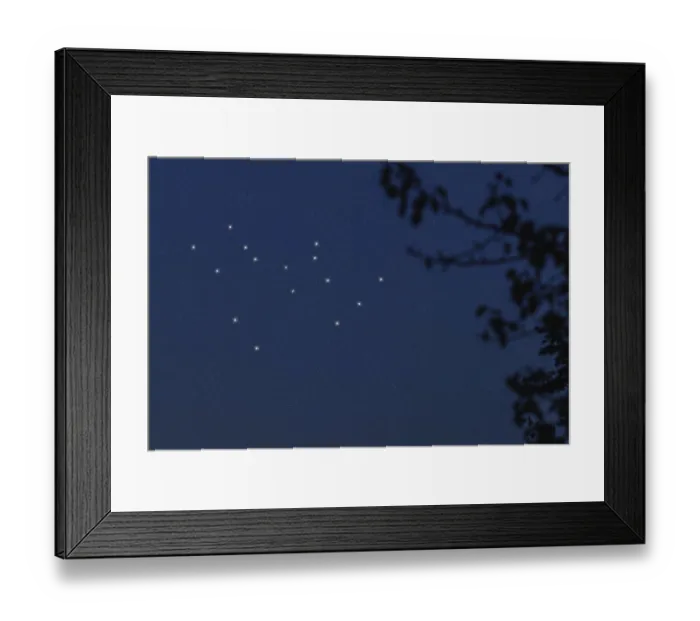 Framed Print : Phoenix star constellation, Night sky