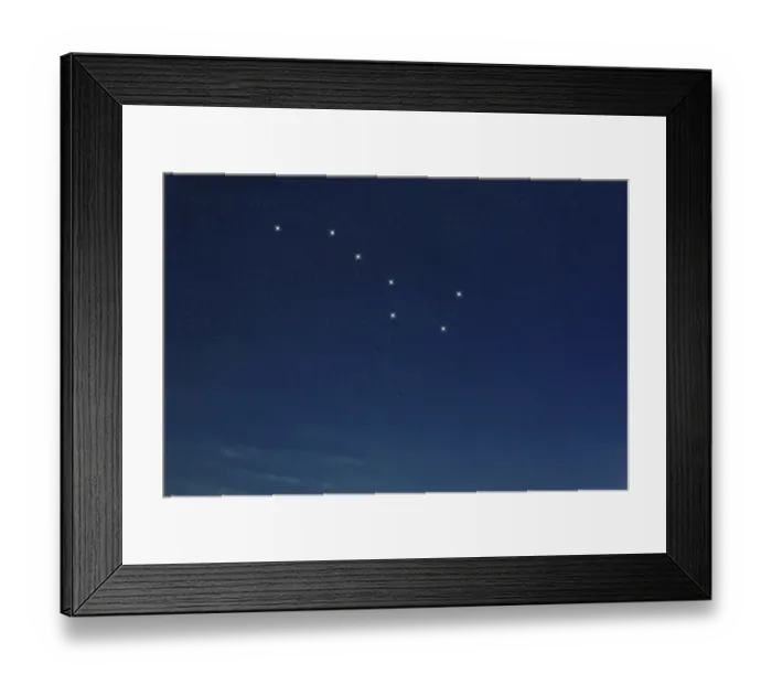 Framed Print : Big Dipper, Ursa Major star constellation