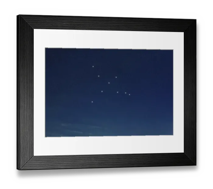 Framed Print : Cygnus star constellation, Night sky