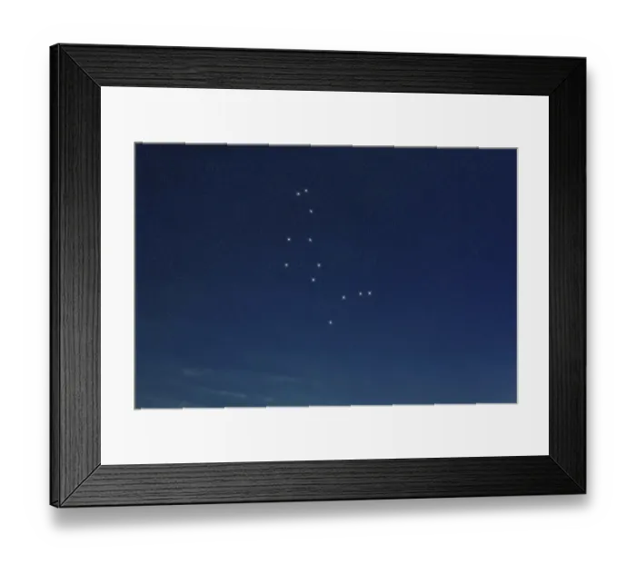 Framed Print : Bootes star constellation, Night sky