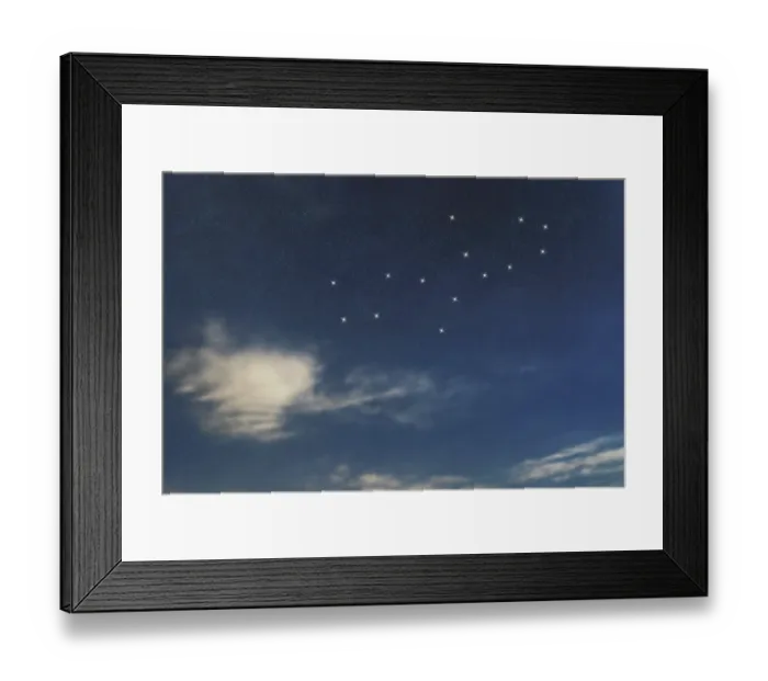 Framed Print : Virgo star constellation, Night sky Framed Print : Virgo star constellation, Night sky