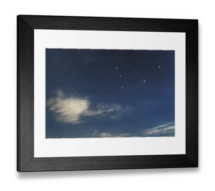 Framed Print : Andromeda star constellation, Night sky