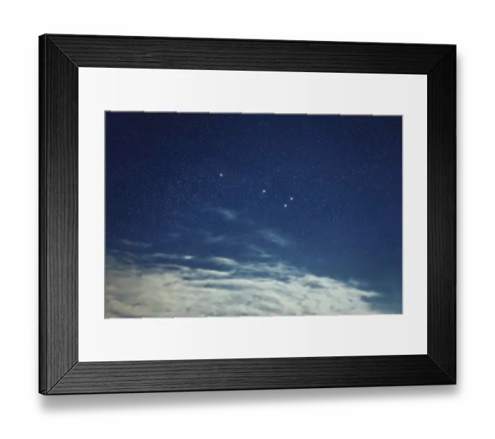 Framed Print : Sagitta star constellation, Night sky