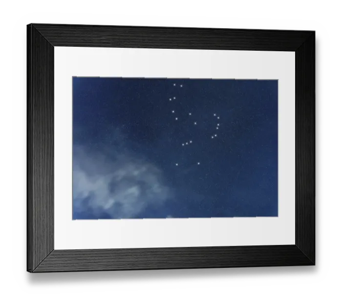 Framed Print : Orion star constellation, Night sky