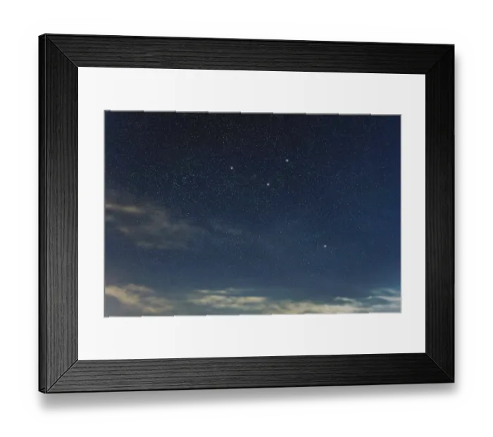 Framed Print : Octans star constellation, Night sky Framed Print : Octans star constellation, Night sky