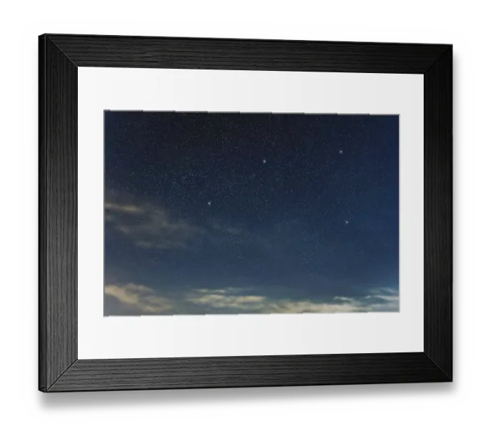 Framed Print : Antlia star constellation, Night sky