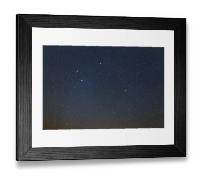 Framed Print : Sextans star constellation, Night sky Framed Print : Sextans star constellation, Night sky