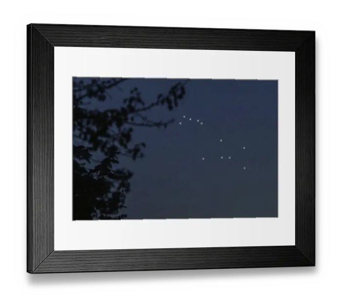 Framed Print : Puppis star constellation, Night sky