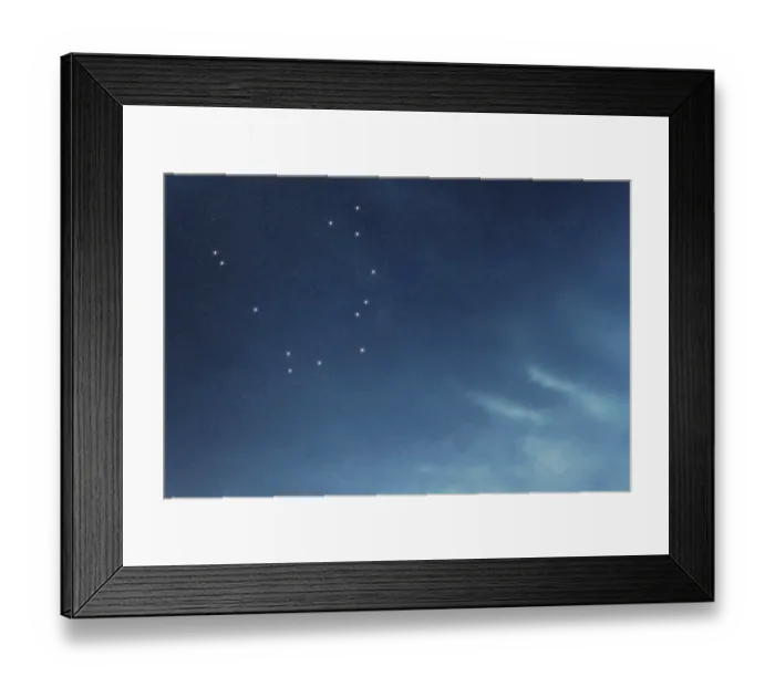 Framed Print : Serpens star constellation, Night sky