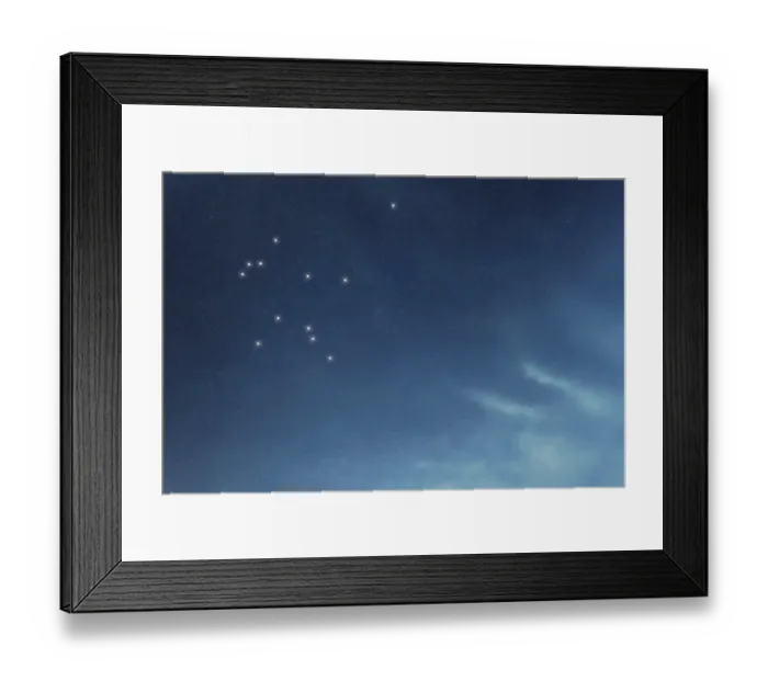Framed Print : Aquarius star constellation, Night sky