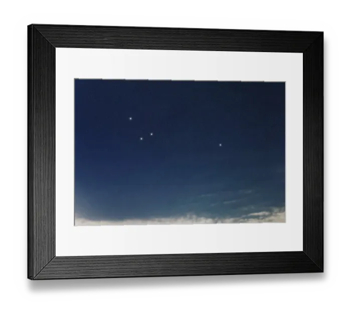 Framed Print : Apus star constellation, Night sky