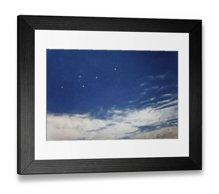 Framed Print : Leo Minor star constellation, Night sky