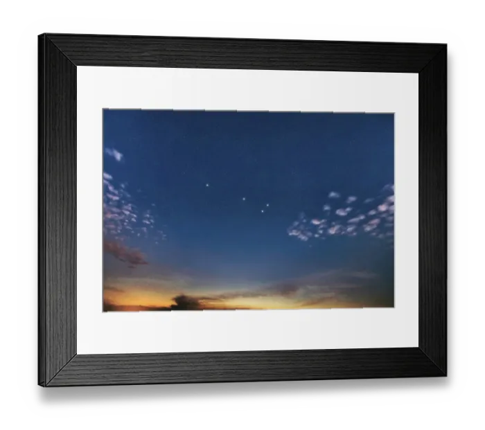 Framed Print : Sagitta star constellation, Night sky Framed Print : Sagitta star constellation, Night sky