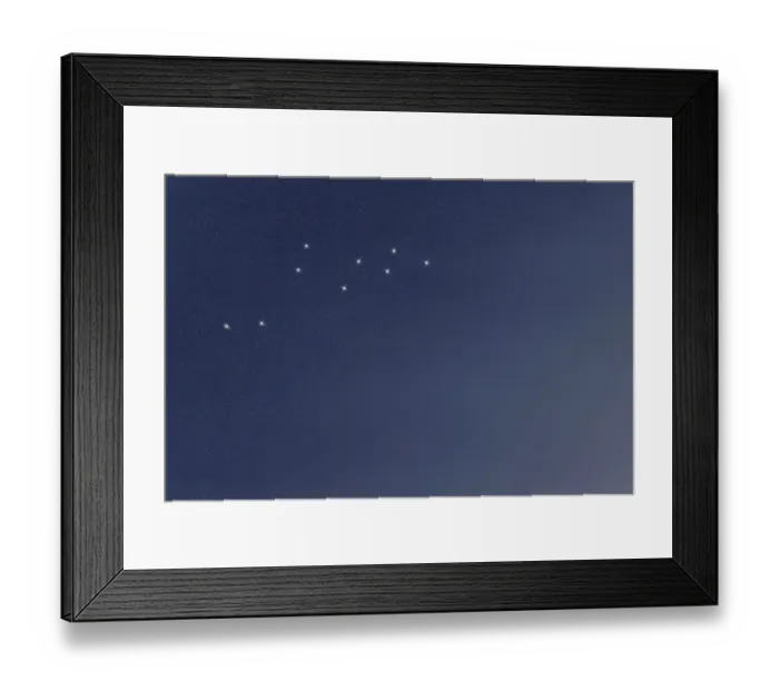 Framed Print : Lacerta star constellation, Night sky