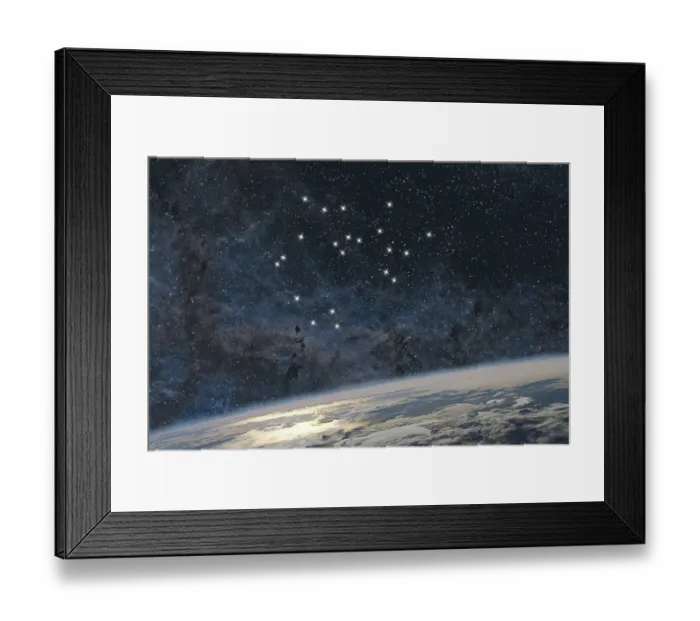 Framed Print : Sagittarius star constellation