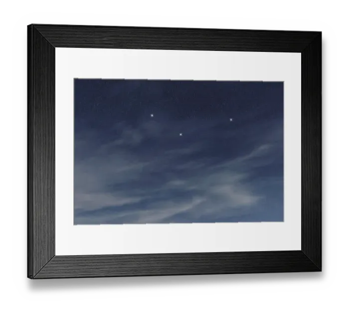 Framed Print : Fornax star constellation, Night sky