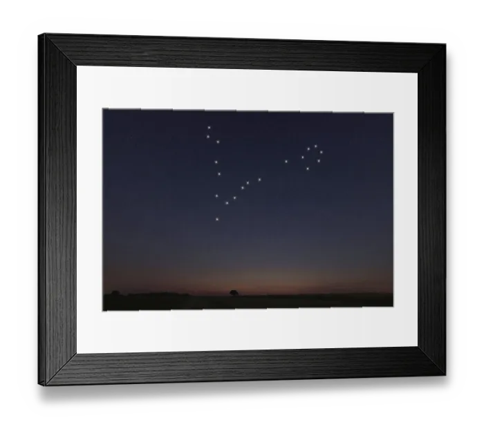Framed Print : Pisces star constellation, Night sky Framed Print : Pisces star constellation, Night sky