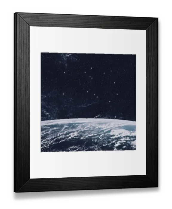 Framed Print : Pegasus star constellation, Night sky