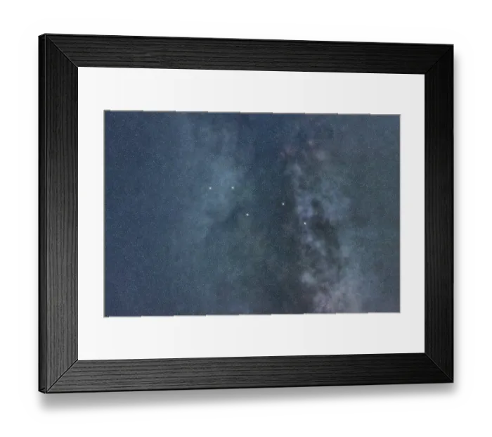 Framed Print : Vulpecula star constellation, Night sky