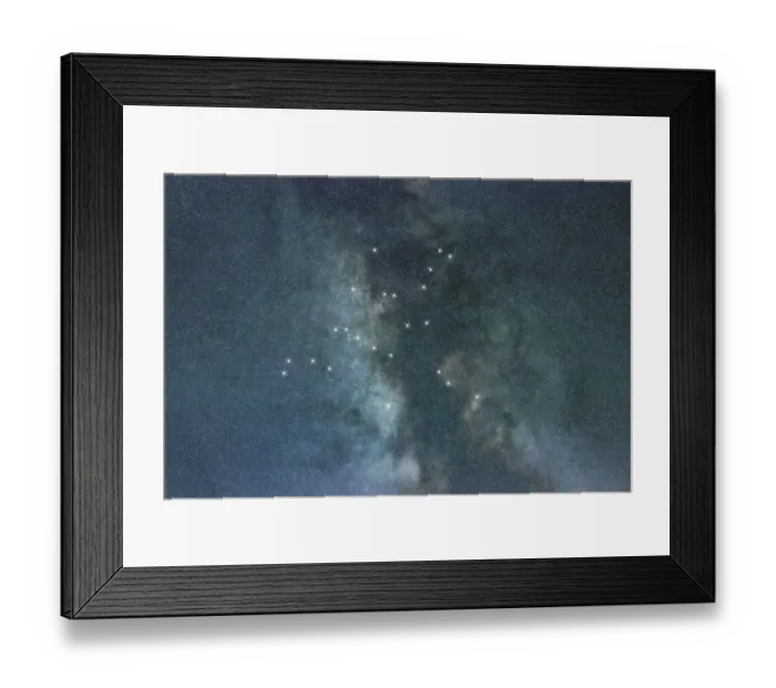 Framed Print : Hercules star constellation, Night sky Framed Print : Hercules star constellation, Night sky