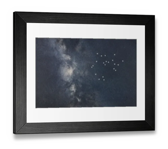 Framed Print : Sagittarius star constellation