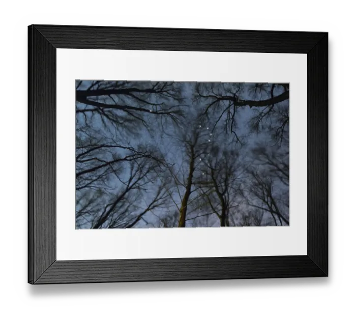 Framed Print : Horologium star constellation, Night sky