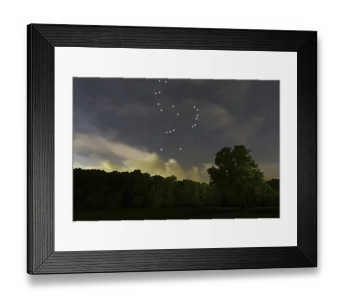 Framed Print : Orion star constellation, Night sky