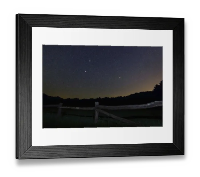 Framed Print : Triangulum star constellation, Night sky