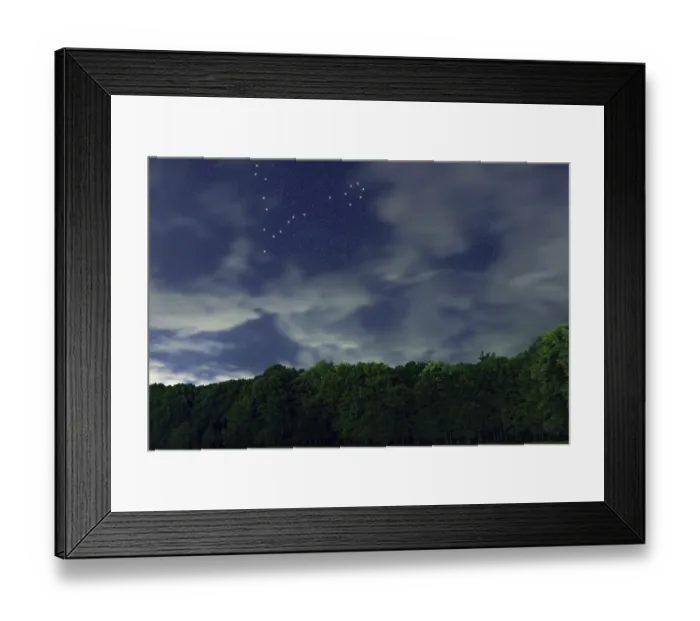 Framed Print : Pisces star constellation, Night sky Framed Print : Pisces star constellation, Night sky
