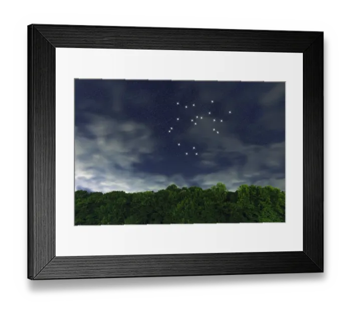 Framed Print : Sagittarius star constellation