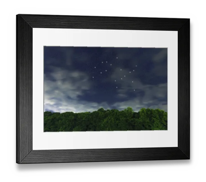 Framed Print : Gemini star constellation, Night sky Framed Print : Gemini star constellation, Night sky