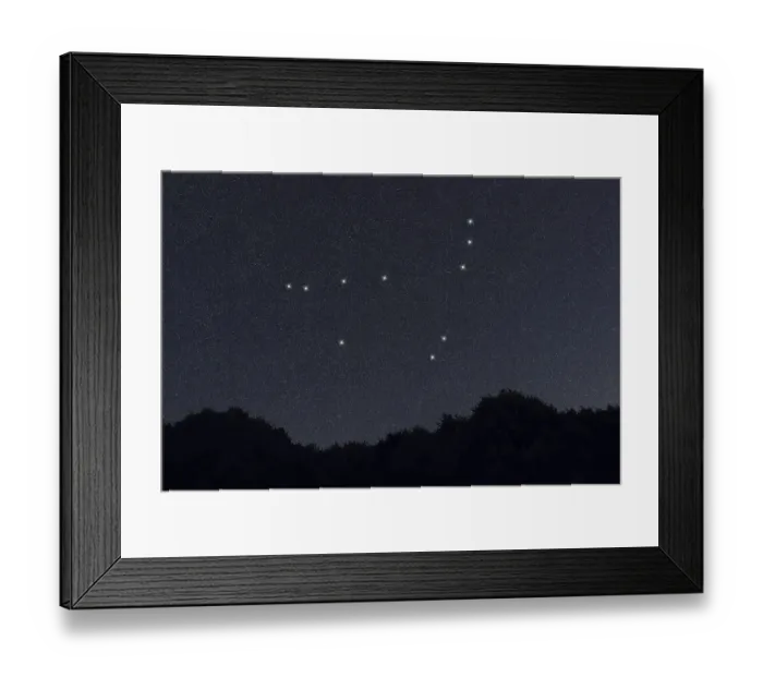 Framed Print : Capricornus star constellation