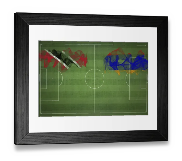 Framed Print : Trinidad and Tobago vs Armenia Soccer Match