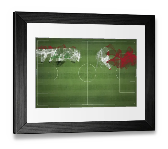 Framed Print : Iraq vs Bahrain Soccer Match, national colors