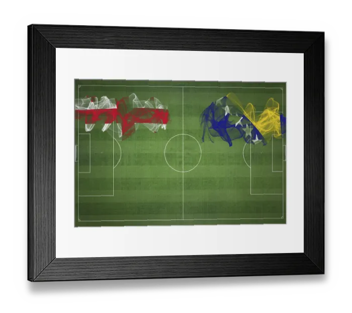 Framed Print : Georgia vs Bosnia and Herzegovina Soccer Match