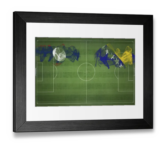 Framed Print : Laos vs Bosnia and Herzegovina Soccer Match