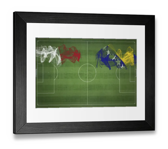 Framed Print : Malta vs Bosnia and Herzegovina Soccer Match