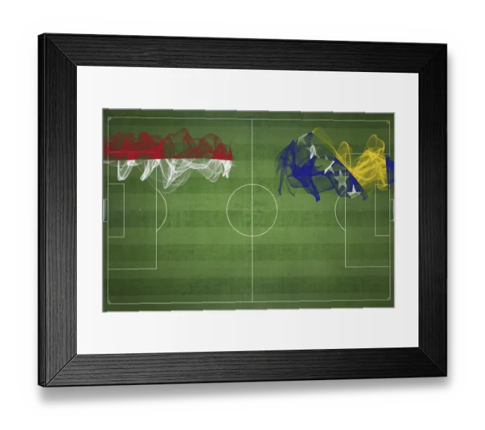 Framed Print : Monaco vs Bosnia and Herzegovina Soccer Match